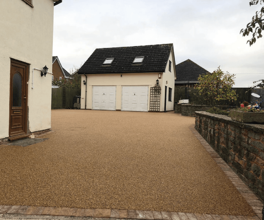 Resin bound driveway in South West England
